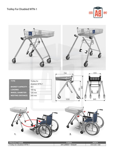Disabled Assistance Trolley – Accessible Luggage Support