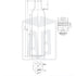Botella de vidrio blanco Flint de 500 ml para aceite de oliva Marasca (cuello de rosca)