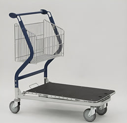Vario 90 Transport Trolley – Fixed Basket Trolley with Plywood Platform
