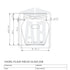 Tarro de cristal Orcio liso de 106 ml