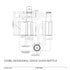 Botella de vidrio para salsa hexagonal de 250 ml
