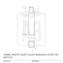 Botella de vidrio blanco Flint de 250 ml para aceite de oliva Marasca (cuello de rosca)