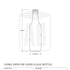 Botella de vidrio para sidra o cerveza de 330 ml