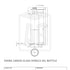 Botella de aceite Dorica de vidrio verde de 500 ml (cuello de rosca)