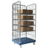3-Sided Display Roll Container – 810x720x1808mm, 4 Removable Shelves, Electrolytically Galvanized