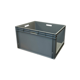 Euro Plastic Stacking Box – 800x600x445mm – 185 Litres – Grab Opening