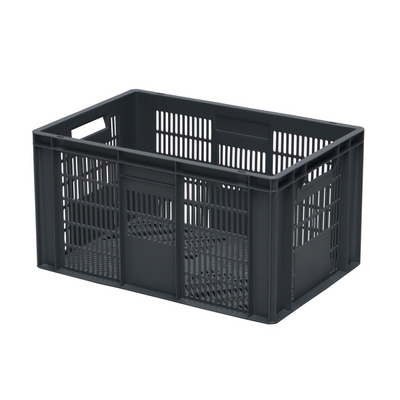 Euro Plastic Stacking Box – 600x400x320mm – 60L – Perforated