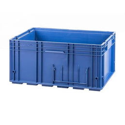 KLT Plastic Stacking Box – 594x396x280mm – 65.68 Litres – Reinforced Walls – Closed Base