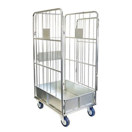 Laundry Roll Container – 720x900x1750mm, 4-Sided Tubular Frame, 500kg Capacity