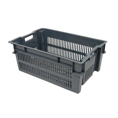 Stack and Nest Tray – 600x400x230mm – 33 Litres – Perforated Plastic Tray