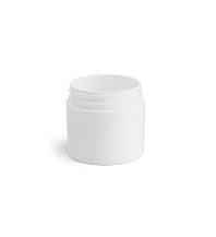 Tarro de plástico blanco de lados rectos de 200 g
