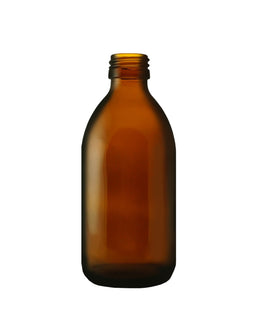 Botella de vidrio Alpha color ámbar de 300 ml