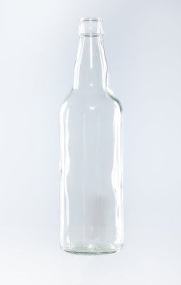 Botella de cerveza de vidrio transparente JAC de 500 ml