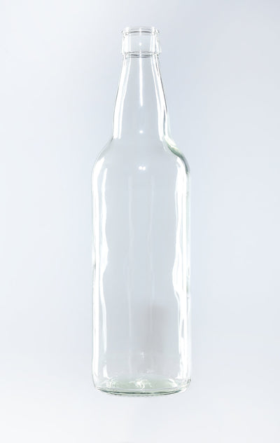 Botella de cerveza de vidrio transparente JAC de 500 ml