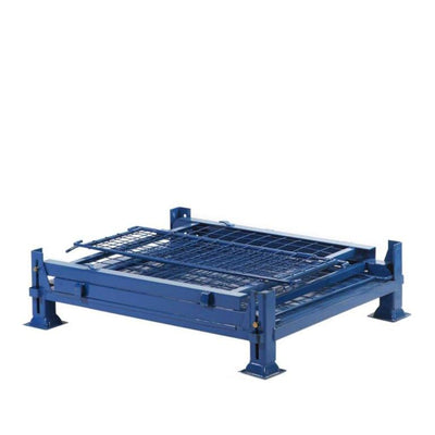 Plataforma de palets con jaula plegable