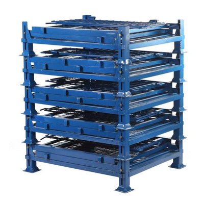 Plataforma de palets con jaula plegable
