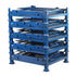 Plataforma de palets con jaula plegable