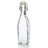 Botella de agua de vidrio cuadrada con tapón oscilante de 550 ml