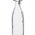 Botella de agua de vidrio cuadrada con tapón oscilante de 550 ml