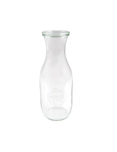 Botella de vidrio para jugo Weck de 1 l (solo botella)