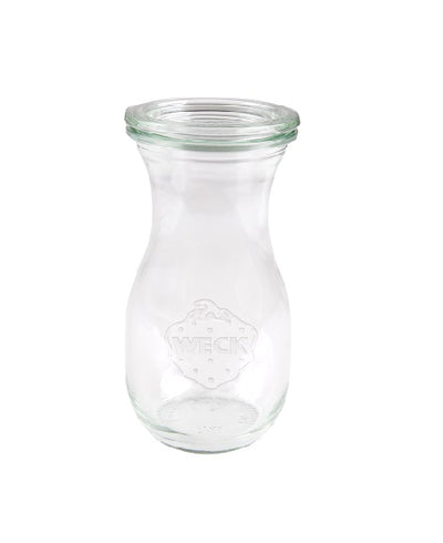 Botella de vidrio para jugo Weck de 0,25 l (solo botella)