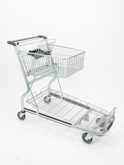 MUC400 Flatbed Trolley with Fixed Basket, 48L Capacity