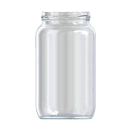 1050ml Round Jam Jar – Large Clear Glass Food Jar