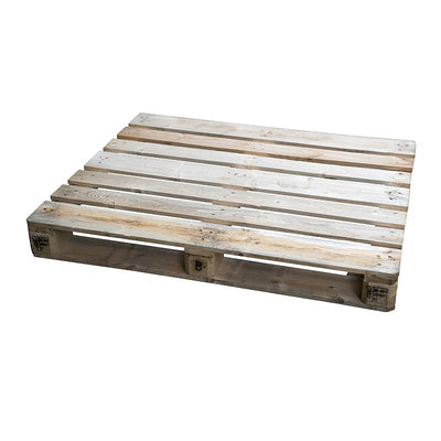 Used Heavy Open Block Pallet 1200 x 1000 x 158mm | 7–9 Deck Boards | 1000kg Load Capacity