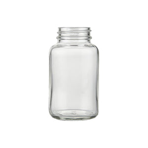 175ml amber glass powder jar for cosmetics and fine powders