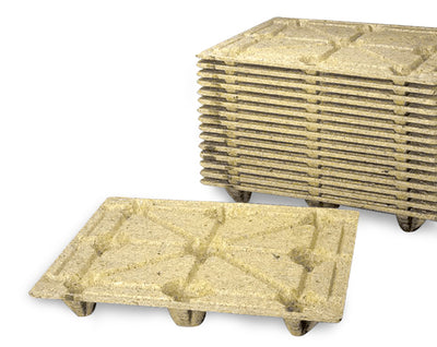 Wood Fiber Pallet F10-4 1200 x 1000 x 143mm | Nestable Export Pallet | 600kg Load Capacity | 9 Legs