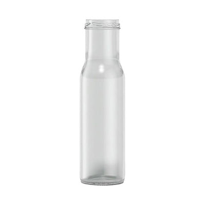 250ml Round Sauce Bottle – Glass Condiment Bottle | Multiple Lid Options