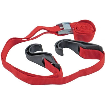 Sack Truck Load Retaining Strap with Hooks, 250kg Capacity - 25mm x 2m