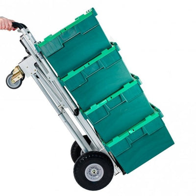 3-in-1 Aluminium Convertible Sack Truck 350kg Puncture Proof Wheels