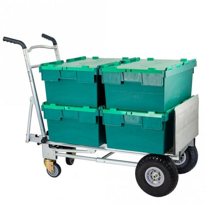 3-in-1 Aluminium Convertible Sack Truck 350kg Puncture Proof Wheels