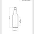 500ml Glass Ale Oneway Beer Bottle - Ardagh