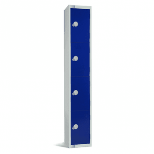 4 Door Contract Steel Locker with Cam - Key Lock, 300 x 300mm