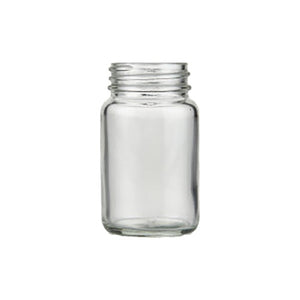 60ml Clear Powder Jar – White Flint Glass Jar for Cosmetics & Beauty Products