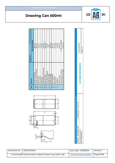 Lata de Bebida de Aluminio 440ml