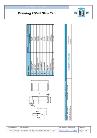 Lata de Bebida de Aluminio 250ml