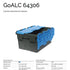 600 x 400 x 306mm Attached Lid Plastic Box (55L) – Heavy Duty PP Storage Container