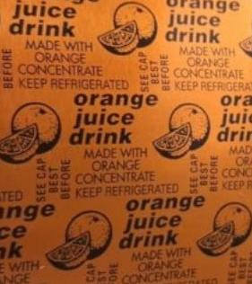 100kg Aluminium Capping Foil – Orange Juice Drink 51/88 x 50