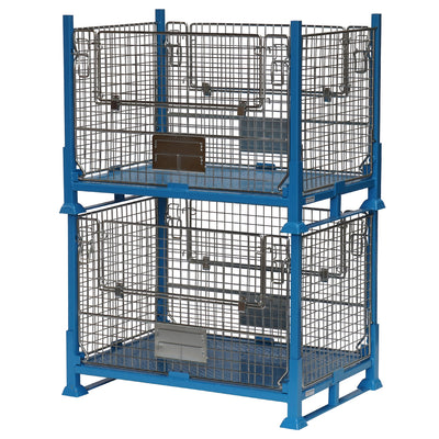 AB Handling Multifunctional Picking Trolley with Fold-Away Steps – 600kg Capacity, Non-Marking Castors, Space-Saving Design
