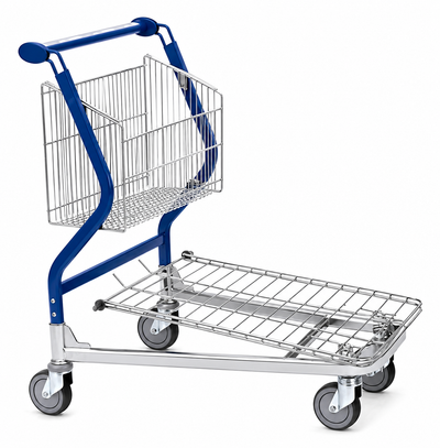 Carro de Transporte Vario 90 – Carro de Cesta Fija con Plataforma de Alambre
