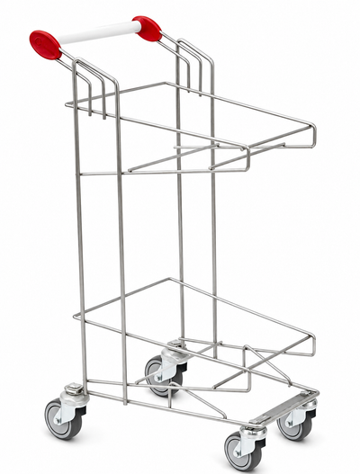 Carro de Compras de Doble Cesta Vario XL – Carro de Venta de Alta Capacidad