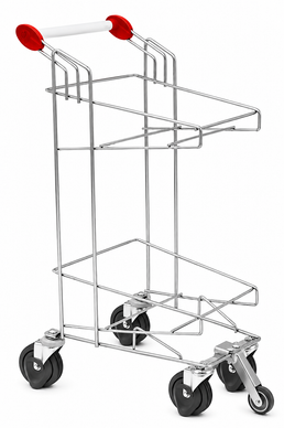 Carro de Doble Cesta – Carro de Venta Compatible con Transportador