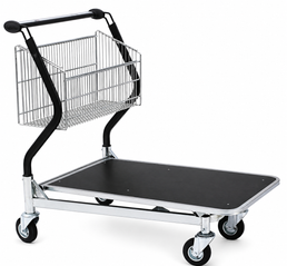 Carro de Transporte Vario 110 – Carro de Cesta Fija con Plataforma de Contrachapado
