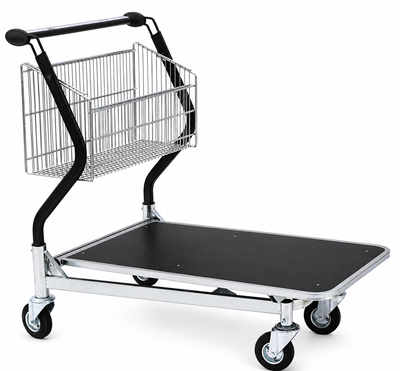 Carro de Transporte Vario 110 – Carro de Cesta Fija con Plataforma de Contrachapado