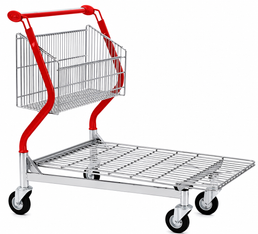 Carro de Transporte Vario 110 – Carro de Cesta Fija con Plataforma de Alambre