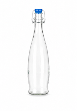 Botella de vidrio de limonada Indro de 1000ml con tapa de tapón de palanca