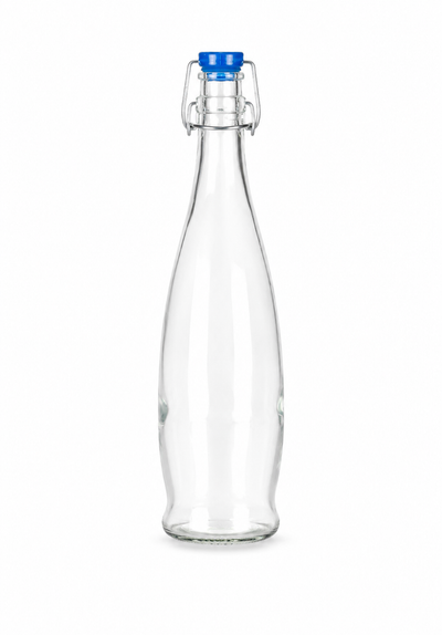 Botella de vidrio de limonada Indro de 1000ml con tapa de tapón de palanca